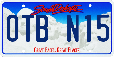 SD license plate 0TBN15
