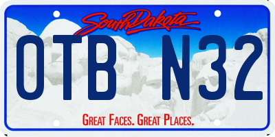 SD license plate 0TBN32