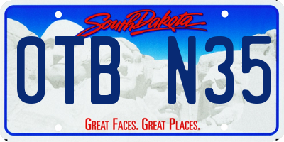 SD license plate 0TBN35