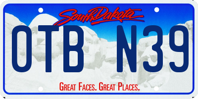 SD license plate 0TBN39