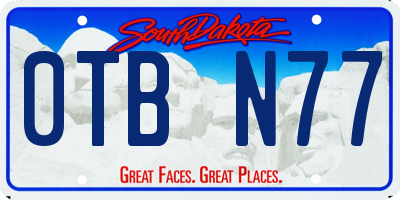 SD license plate 0TBN77