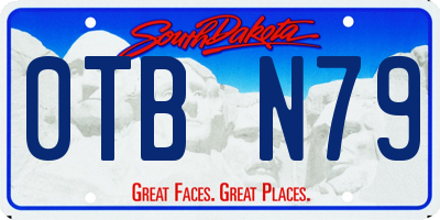 SD license plate 0TBN79