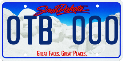 SD license plate 0TBO00