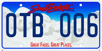 SD license plate 0TBO06