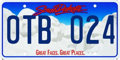 SD license plate 0TBO24