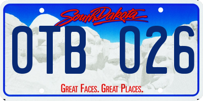 SD license plate 0TBO26