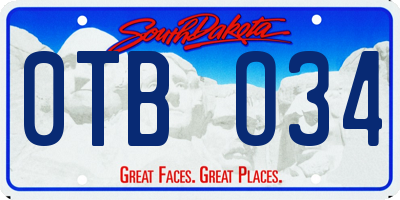 SD license plate 0TBO34