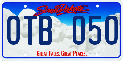 SD license plate 0TBO50