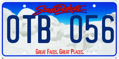 SD license plate 0TBO56