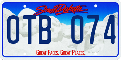 SD license plate 0TBO74