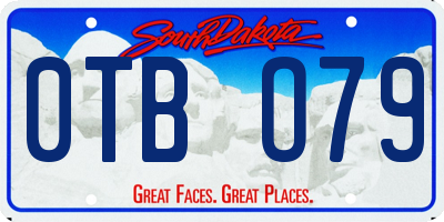 SD license plate 0TBO79