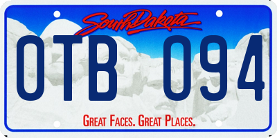 SD license plate 0TBO94
