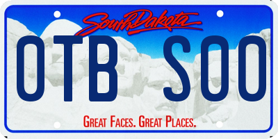 SD license plate 0TBS00