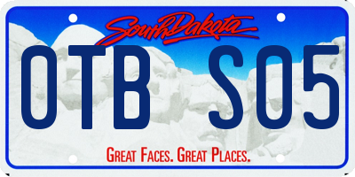 SD license plate 0TBS05