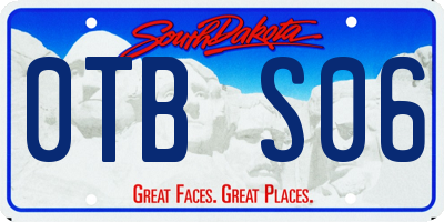 SD license plate 0TBS06