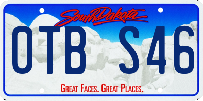 SD license plate 0TBS46