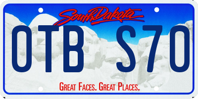 SD license plate 0TBS70