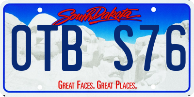 SD license plate 0TBS76