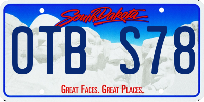 SD license plate 0TBS78