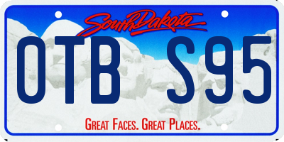 SD license plate 0TBS95