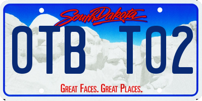 SD license plate 0TBT02