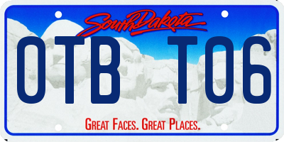 SD license plate 0TBT06