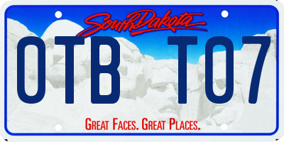 SD license plate 0TBT07