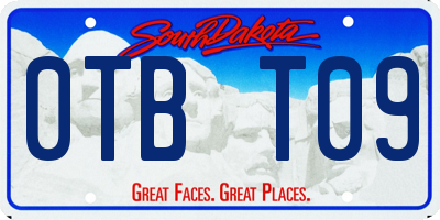SD license plate 0TBT09