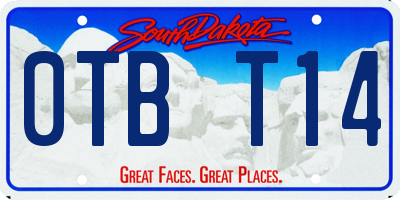 SD license plate 0TBT14