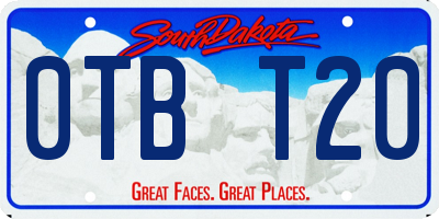 SD license plate 0TBT20