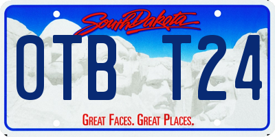 SD license plate 0TBT24