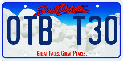 SD license plate 0TBT30