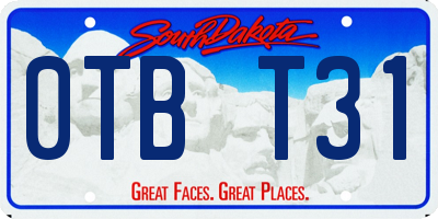 SD license plate 0TBT31