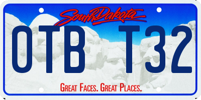 SD license plate 0TBT32