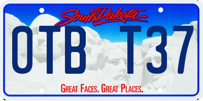 SD license plate 0TBT37