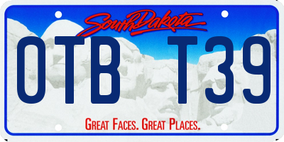 SD license plate 0TBT39