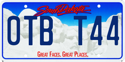 SD license plate 0TBT44