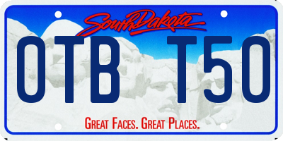 SD license plate 0TBT50