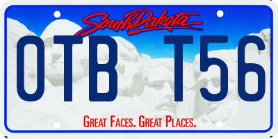 SD license plate 0TBT56