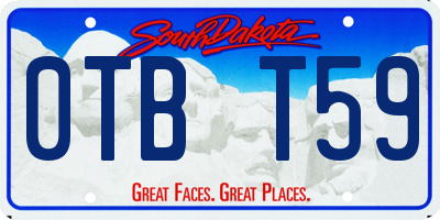 SD license plate 0TBT59