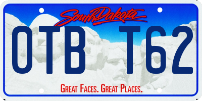 SD license plate 0TBT62