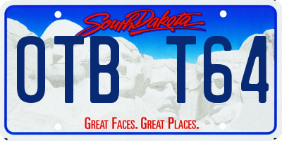 SD license plate 0TBT64