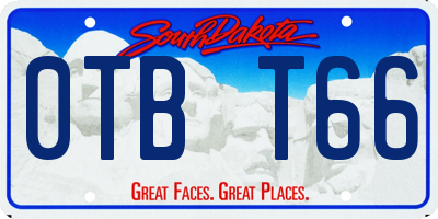 SD license plate 0TBT66