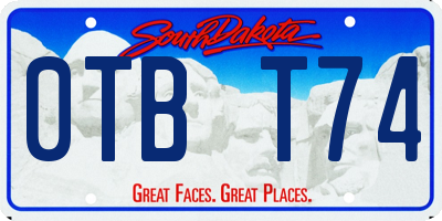 SD license plate 0TBT74