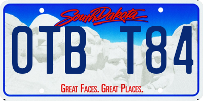 SD license plate 0TBT84