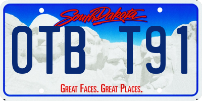 SD license plate 0TBT91
