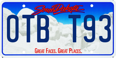 SD license plate 0TBT93
