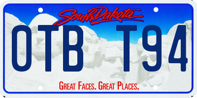 SD license plate 0TBT94