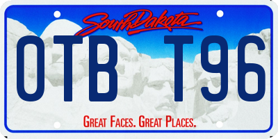 SD license plate 0TBT96