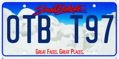 SD license plate 0TBT97